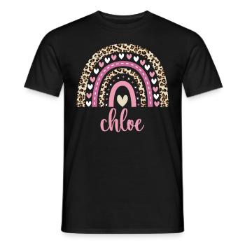 Chloe Regenbogen Name Geburtstag Chloe - Männer T-Shirt - Schwarz - Vorne - AI Model Male 178 light (178cm)