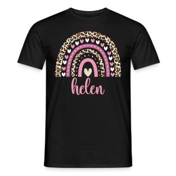 Helen Regenbogen Name Geburtstag Helen - Männer T-Shirt - Schwarz - Vorne - AI Model Male 178 light (178cm)