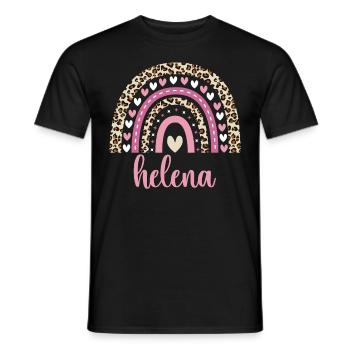 Helena Regenbogen Name Geburtstag Helena - Männer T-Shirt - Schwarz - Vorne - AI Model Male 178 light (178cm)