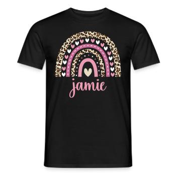 Jamie Regenbogen Name Geburtstag Jamie - Männer T-Shirt - Schwarz - Vorne - AI Model Male 178 light (178cm)