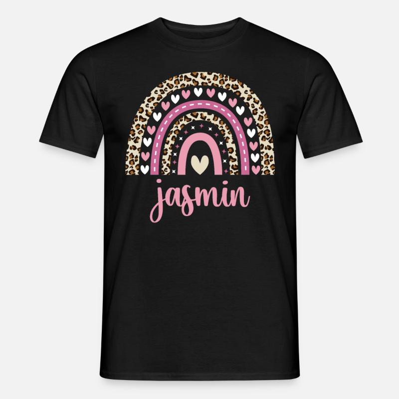 Jasmin Regenbogen Name Geburtstag Jasmin - Männer T-Shirt - Schwarz
