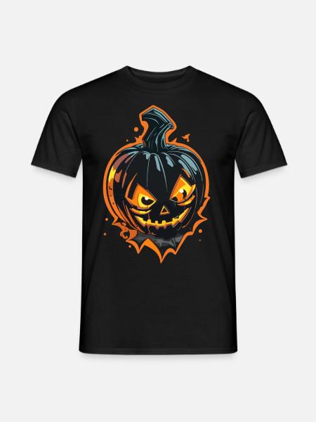 Gloomy pumpkin - Men's T-Shirt - black