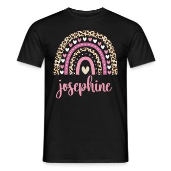 Josephine Regenbogen Name Geburtstag Josephine - Männer T-Shirt - Schwarz - Vorne - AI Model Male 178 light (178cm)