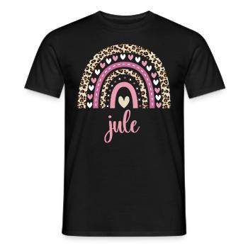 Jule Regenbogen Name Geburtstag Jule - Männer T-Shirt - Schwarz - Vorne - AI Model Male 178 light (178cm)