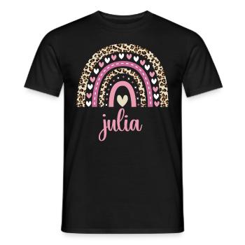 Julia Regenbogen Name Geburtstag Julia - Männer T-Shirt - Schwarz - Vorne - AI Model Male 178 light (178cm)