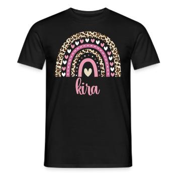 Kira Regenbogen Name Geburtstag Kira - Männer T-Shirt - Schwarz - Vorne - AI Model Male 178 light (178cm)