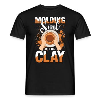Molding Soul Into The Clay - Männer T-Shirt - Schwarz - Vorne - AI Model Male 178 light (178cm)