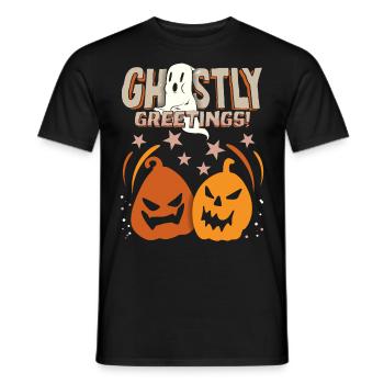 Lustiger Kürbis, Kürbisse, Spruch für Halloween - Männer T-Shirt - Schwarz - Vorne - AI Model Male 178 light (178cm)