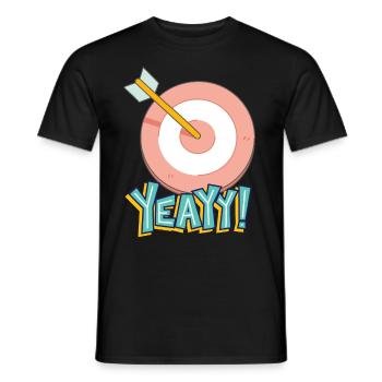 ye - Men's T-Shirt - black - Front - AI Model Male 178 light (178cm)