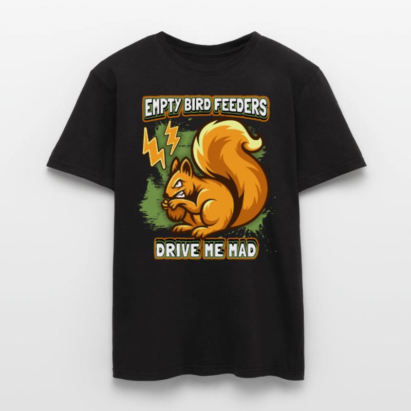 Lustiger Eichhörnchen-Spruch im Comic-Stil Männer T-Shirt