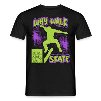 Drôle De Skater Dire, Skateboard Grunge Design - T-shirt homme - noir - Devant - AI Model Male 178 light (178cm)