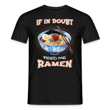 Drôle de dicton de ramen, Japon - T-shirt homme - noir - Devant - AI Model Male 178 light (178cm)