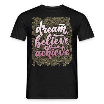 Rêve de carrière, dicton drôle, motivation - T-shirt homme - noir - Devant - AI Model Male 178 light (178cm)