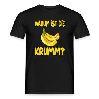 Warum Ist Die Banane Krumm für Männer und Fauen - Männer T-Shirt - Schwarz - Vorne - AI Model Male 178 light (178cm)