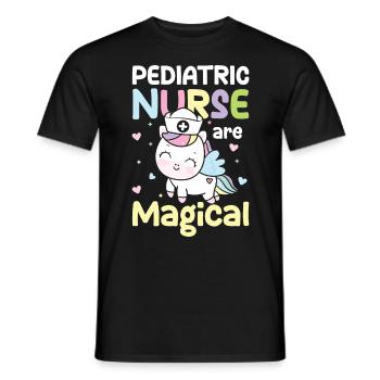 Pediatric Nurse Are Magical - Männer T-Shirt - Schwarz - Vorne - AI Model Male 178 light (178cm)
