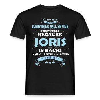 Everything will be fine Joris Is back - Männer T-Shirt - Schwarz - Vorne - AI Model Male 178 light (178cm)