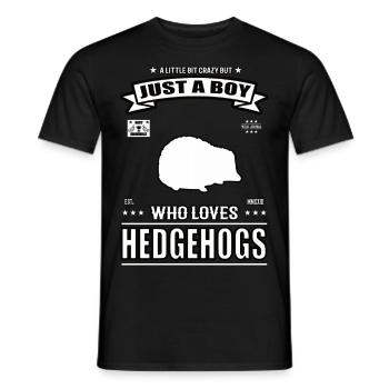 Juste un garçon qui aime la tenue de hérisson - T-shirt homme - noir - Devant - AI Model Male 178 light (178cm)