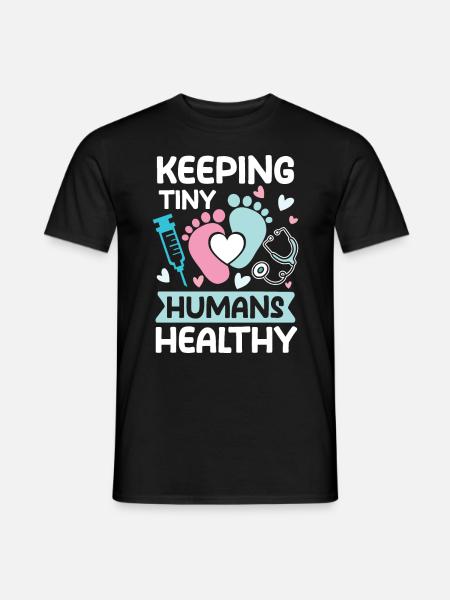 Kinderkrankenschwester Kinderkrankenpfegerin - Männer T-Shirt - Schwarz