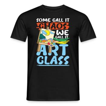 We Call It Art Class - Männer T-Shirt - Schwarz - Vorne - AI Model Male 178 light (178cm)