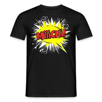 Michi Michael Name Lustige Sprechblase - Männer T-Shirt - Schwarz - Vorne - AI Model Male 178 light (178cm)