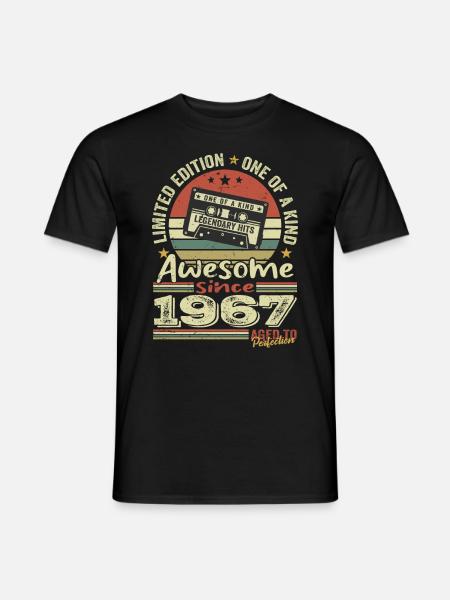 Vintage 1967 Original Rétro Cadeau Anniversaire - Mænd T-shirt - sort