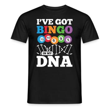 I've Got Bingo In My DANN für einen Bingo Spieler - Männer T-Shirt - Schwarz - Vorne - AI Model Male 178 light (178cm)