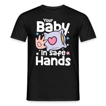 Your Baby In Sage Hands - Männer T-Shirt - Schwarz - Vorne - AI Model Male 178 light (178cm)