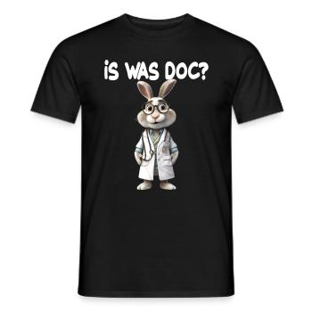 Doktor Hase Is was Doc für einen Arzt Doktor - Männer T-Shirt - Schwarz - Vorne - AI Model Male 178 light (178cm)
