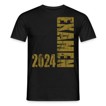 Examen 2024 - Männer T-Shirt - Schwarz - Vorne - AI Model Male 178 light (178cm)