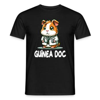 Doktor Meerschweinchen Guinea Doc - Männer T-Shirt - Schwarz - Vorne - AI Model Male 178 light (178cm)