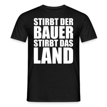 Bauern Subvention Spruch Protest Ampel - Männer T-Shirt - Schwarz - Vorne - AI Model Male 178 light (178cm)