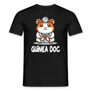 Doktor Meerschweinchen Guinea Doc - Männer T-Shirt - Schwarz - Vorne - AI Model Male 178 light (178cm)