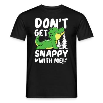 Snappy With Me Krokodil für Krokodil Fan - Männer T-Shirt - Schwarz - Vorne - AI Model Male 178 light (178cm)