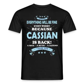 Everything will be fine Niklas Is back - Men's T-Shirt - black - Front - AI Model Male 178 light (178cm)