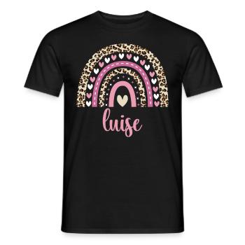 Luise Regenbogen Name Geburtstag Luise - Männer T-Shirt - Schwarz - Vorne - AI Model Male 178 light (178cm)