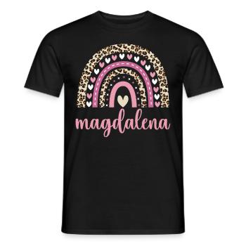 Magdalena Regenbogen Name Geburtstag Magdalena - Männer T-Shirt - Schwarz - Vorne - AI Model Male 178 light (178cm)
