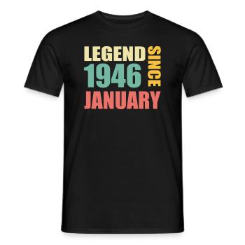 61. Geburtstag Dezember Jahrgang 1962 Vintage - Männer T-Shirt - Schwarz - Vorne - AI Model Male 178 light (178cm)