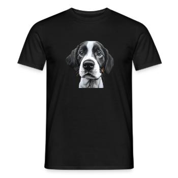 dog - Männer T-Shirt - Schwarz - Vorne - AI Model Male 178 light (178cm)