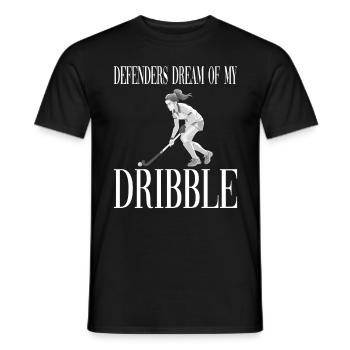 Defenders Dream Of My Dribble Feldhockey - Männer T-Shirt - Schwarz - Vorne - AI Model Male 178 light (178cm)