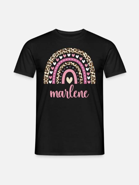 Marlene Regenbogen Name Geburtstag Marlene - Männer T-Shirt - Schwarz