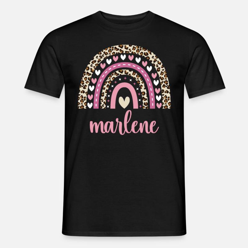 Marlene Regenbogen Name Geburtstag Marlene - Männer T-Shirt - Schwarz
