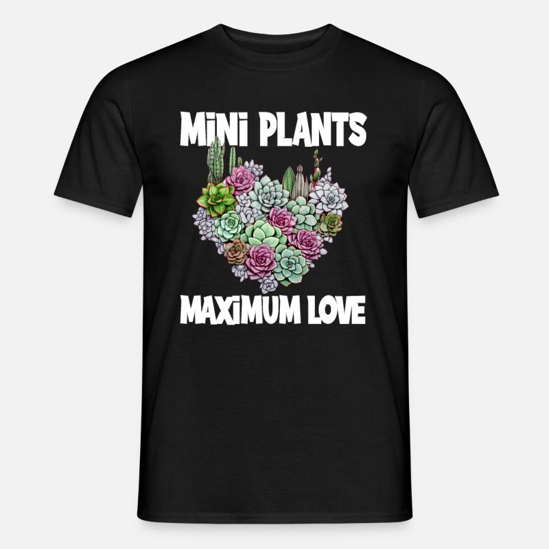 Plants Maximum Love - Männer T-Shirt - Schwarz