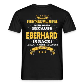 Alles wird gut denn Eberhard Ist da Outfit - Männer T-Shirt - Schwarz - Vorne - AI Model Male 178 light (178cm)