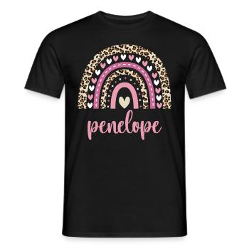 Penelope Regenbogen Name Geburtstag Penelope - Männer T-Shirt - Schwarz - Vorne - AI Model Male 178 light (178cm)