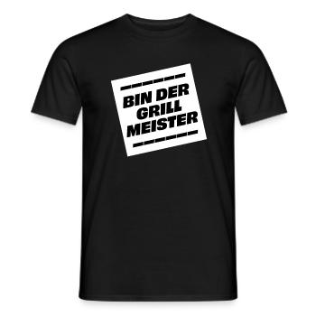 Bin der Grill-Meister - Männer T-Shirt - Schwarz - Vorne - AI Model Male 178 light (178cm)