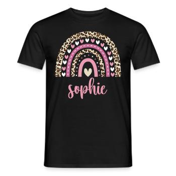 Sophie Regenbogen Name Geburtstag Sophie - Männer T-Shirt - Schwarz - Vorne - AI Model Male 178 light (178cm)