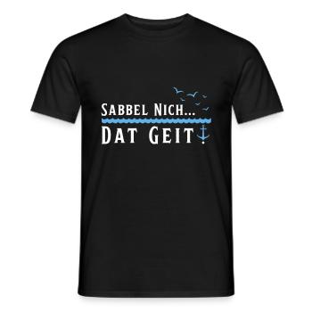 Hambourg Ville hanséatique Allemagne du Nord Bas-allemand - T-shirt homme - noir - Devant - AI Model Male 178 light (178cm)