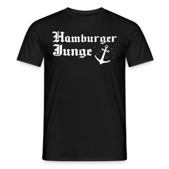 Hambourg Ville hanséatique Allemagne du Nord Bas-allemand - T-shirt homme - noir - Devant - AI Model Male 178 light (178cm)