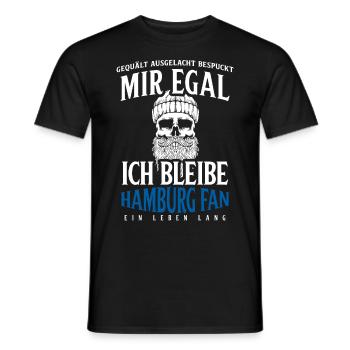 Hambourg Ville hanséatique Allemagne du Nord Bas-allemand - T-shirt homme - noir - Devant - AI Model Male 178 light (178cm)