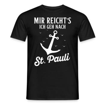 Hambourg Ville hanséatique Allemagne du Nord Bas-allemand - T-shirt homme - noir - Devant - AI Model Male 178 light (178cm)